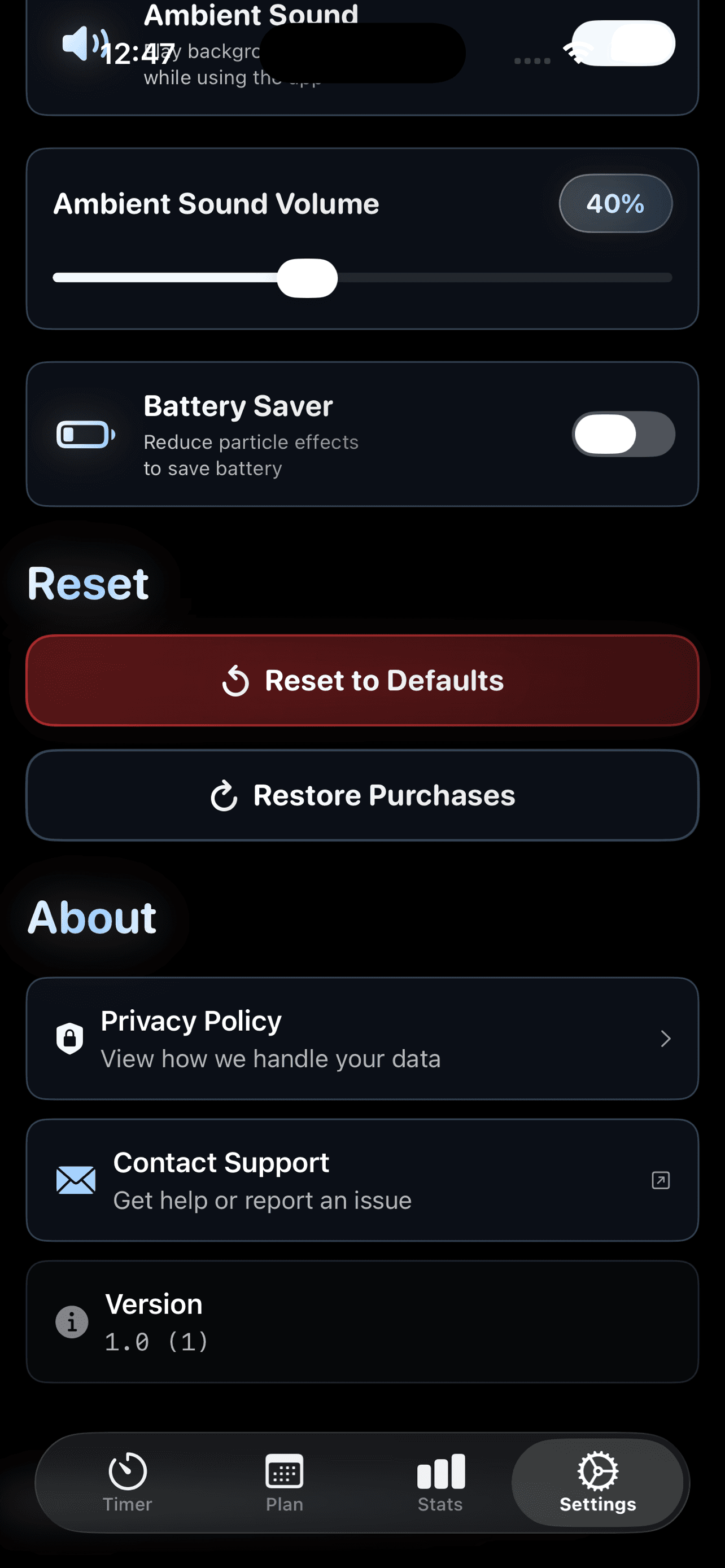 Lumeni Settings View 3